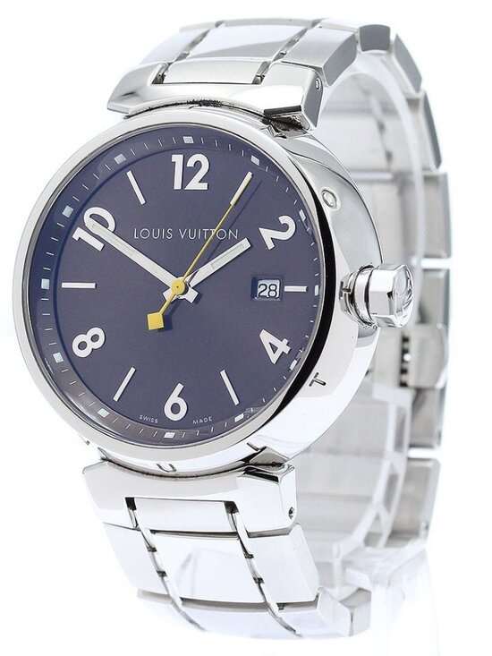 LOUIS VUITTON Tambour Q1111 Date Brown Dial Quartz Men\'s Watch_867606 main image 4